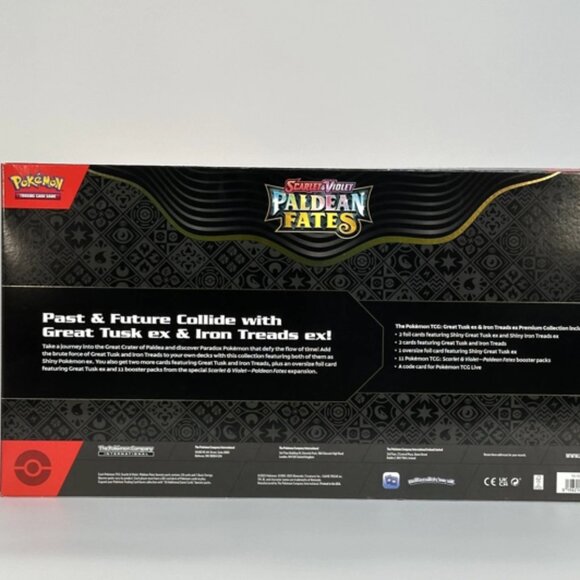 Pokémon TCG: Paldean Fates Great Tusk ex & Iron Threads ex Premium Collection - Picture 3 of 3